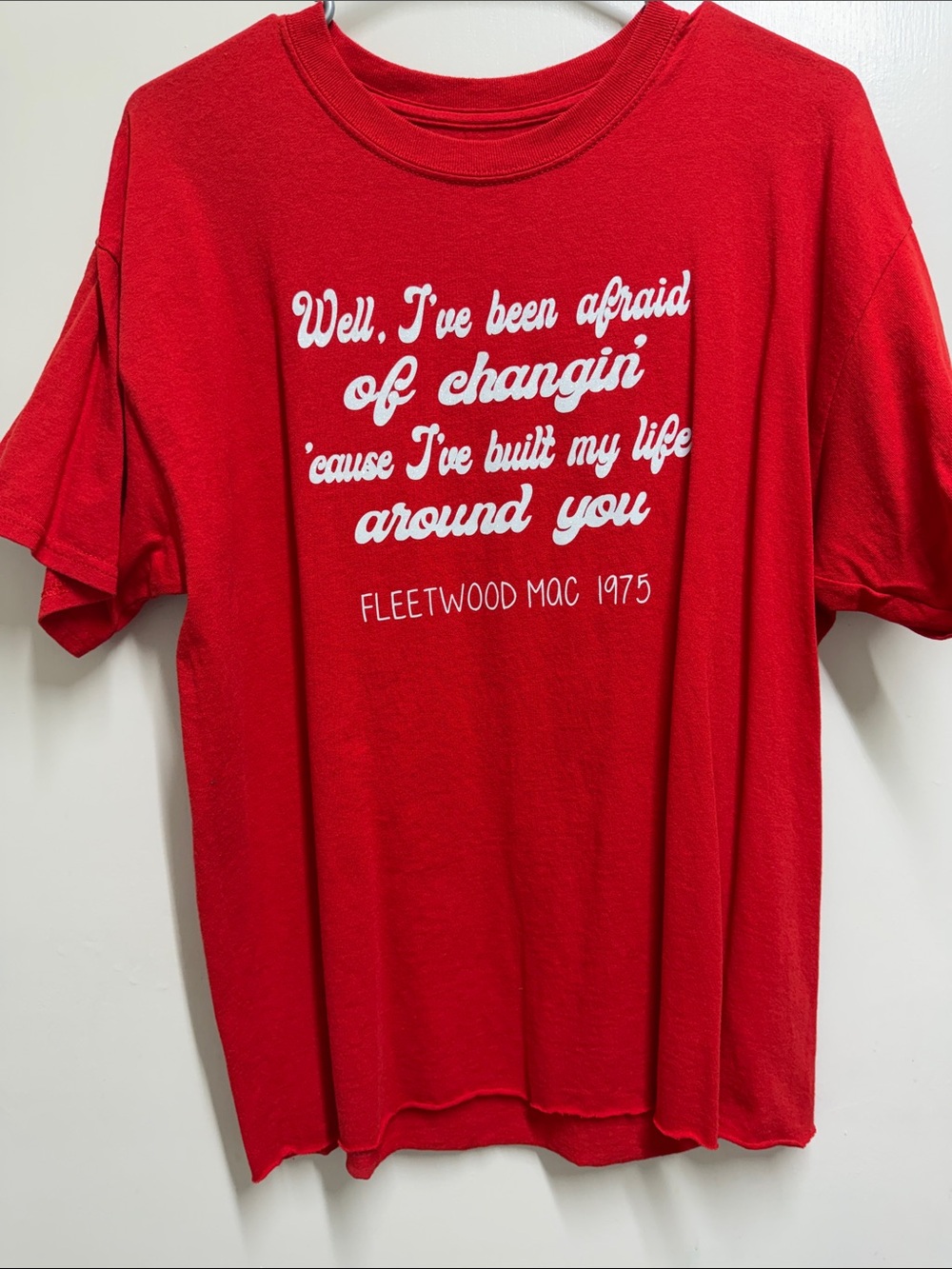 Fleetwood Mac 1975 Red Graphic Tee